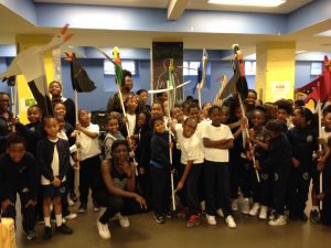 Link puppeteers at Phillips Academy Charter School
