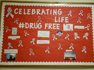 Blletin Board for Red Ribbon Week